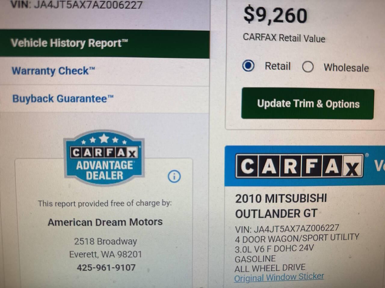 2010 Mitsubishi Outlander