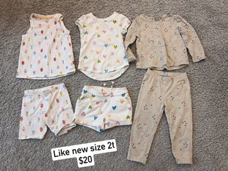Pajamas And Sets Size 2T Girls Bundle $20 And $25