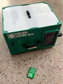 Pickleball Tutor Spin Machine with remote – Great Condition