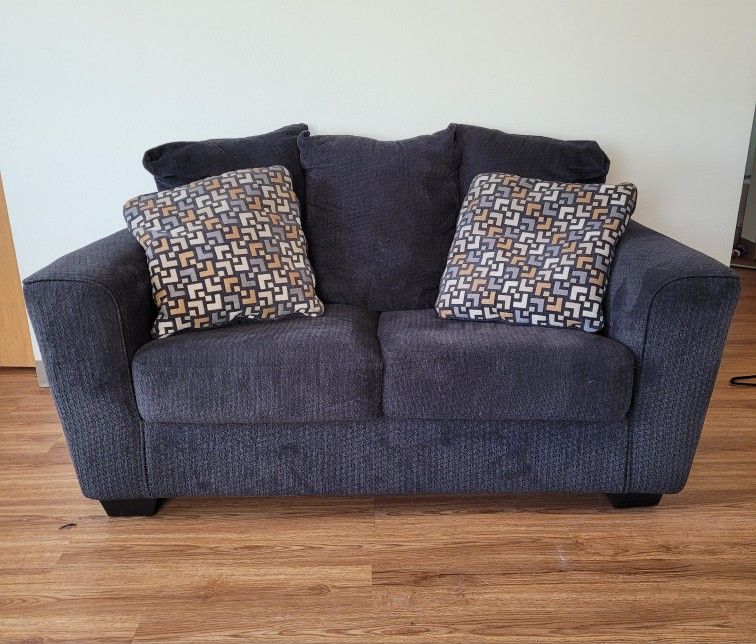 Charcoal Gray Loveseat