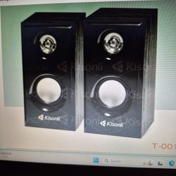 Kisonli USB 2.0 Mini Speskers, NEW
