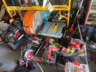 Mixed Lot of Power Tools – Milwaukee, DeWalt & More