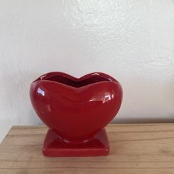 2 Brand New Heart Vases 