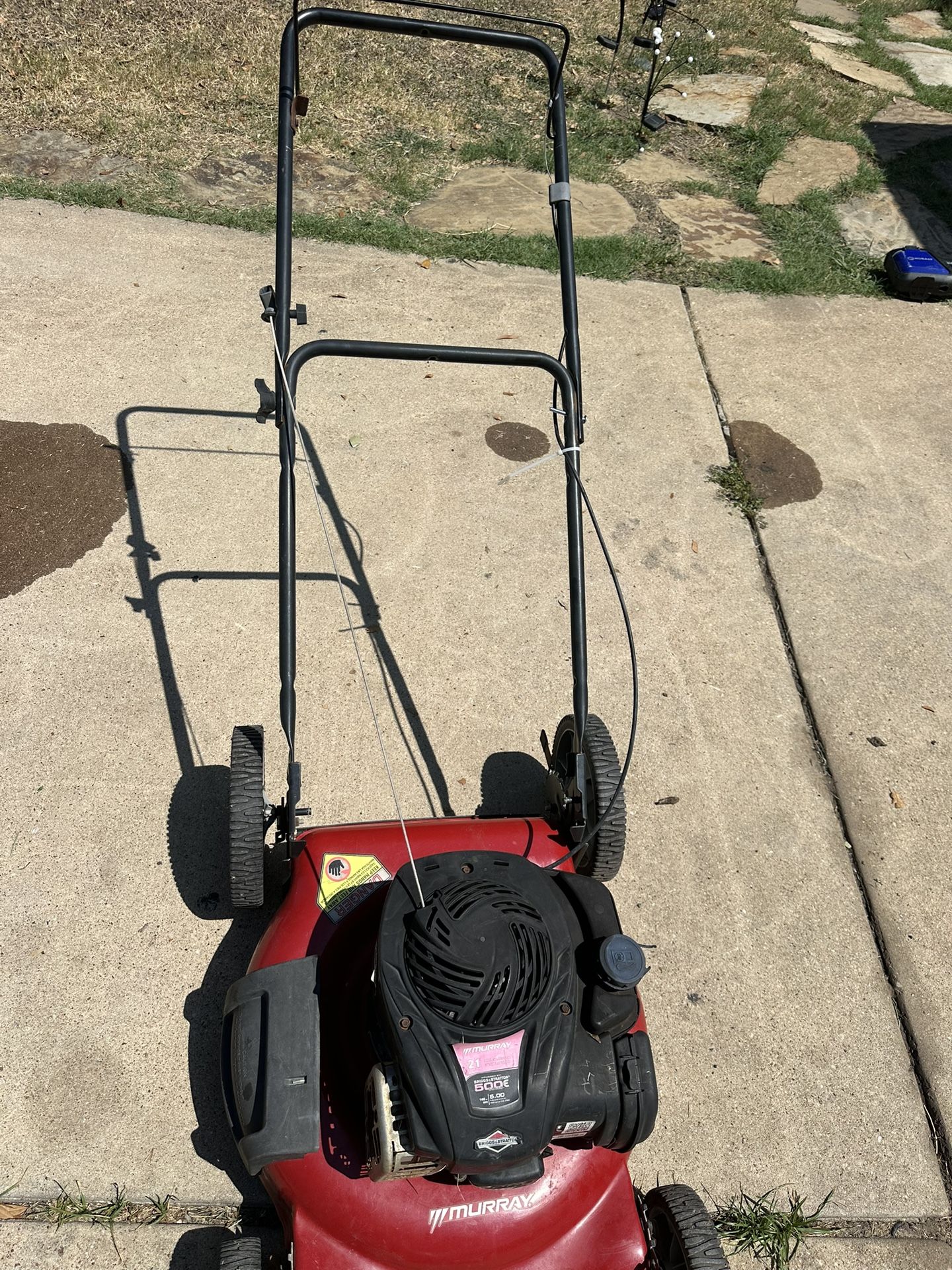 21 in. 140 cc Briggs and Stratton Walk Behind Gas Push Lawn Mower with Height Adjustment 