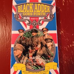 Black Adder Goes Forth Part 2 Vhs Tape