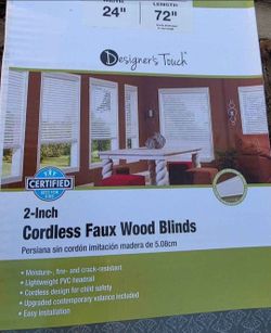 Persianas imitacion de madera 24x72 nuevas color blanco $25 cada una