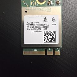 M2 Dual Band WIFI and Bluetooth NIC Card