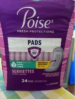 Poise Fresh Protection Light Long Pads