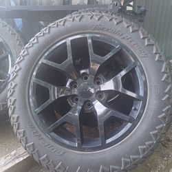 20 Inch Black Wheels With Tires 