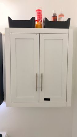 White cabinet