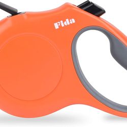 Fida Retractable Dog Leash, 16 Ft Dog Walking Leash For Medium Dogs Up To 44lbs, Tangle Free, Orange