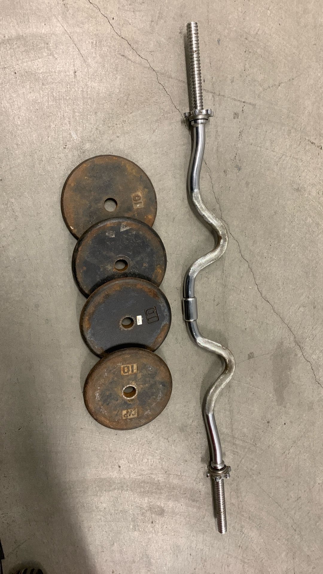 Curl Bar & Weights