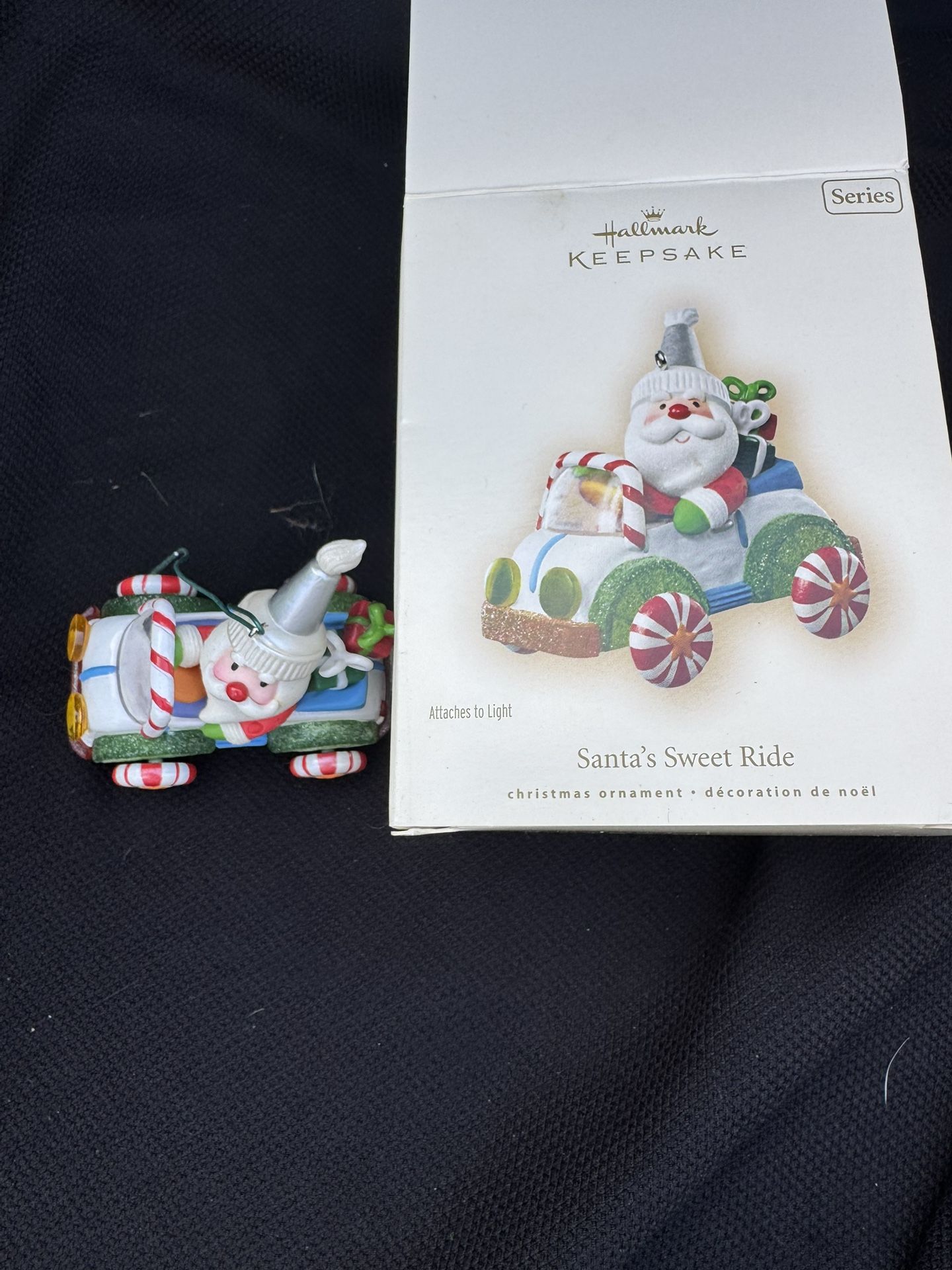 HALLMARK KEEPSAKE SANTA'S SWEET RIDE CHRISTMAS ORNAMENT 2007