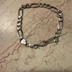 Figaro Bracelet Silver $40