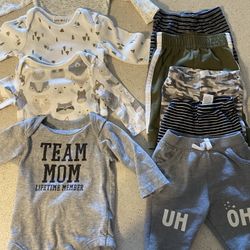 0-3 Month And Month Baby Boy Clothing Lot 
