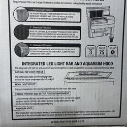 Two New Marineland 10 gallon complete tank Set