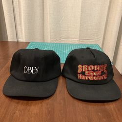 Bronze + Obey hats - skateboarding