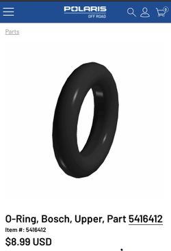 Polaris O-Ring Bosch Upper Replacement Parts