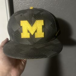Michigan Flat brim snapback hat 