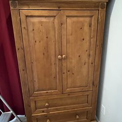 Solid Wood Armoire  For Kids  Clothes 