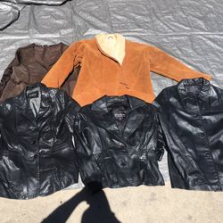 Five Womens Leather Jacket Bundle