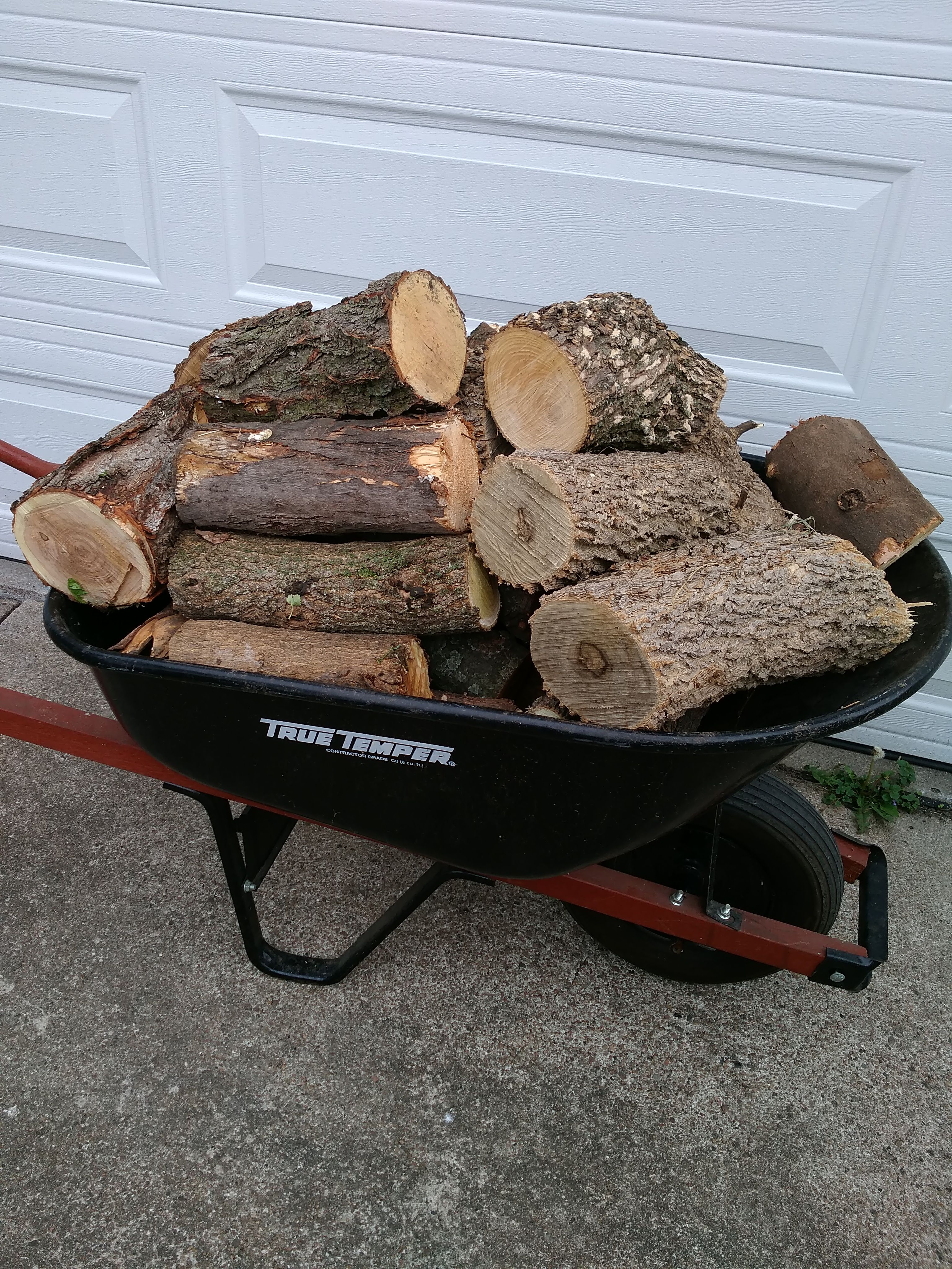 In Lincoln Wheel Barrel Full Firewood Can Deliver!