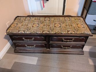 FREE vintage Lane upholstered cedar hope chest