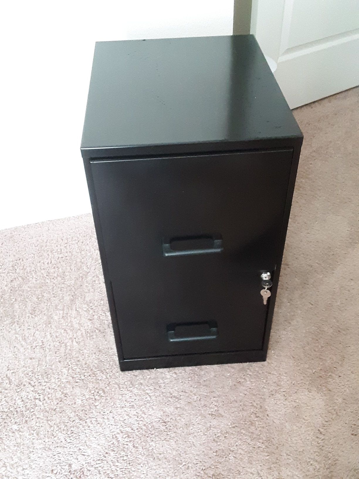 Two-Drawer File Cabinet with Key