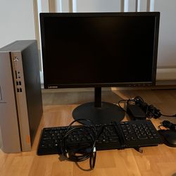 Lenovo Desktop Computers and Monitor 