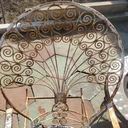 Peacock Rocking Chairs Wrought Iron