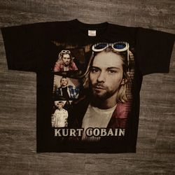 Kurt Cobain Nirvana Vintage Reprint Tshirt