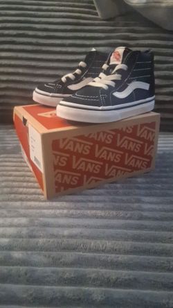 Baby/toddler high top vans size 6