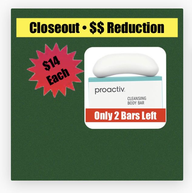 Proactive Cleansing Bars 5.25 oz - Discontinued -Expired