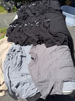 Lot of 117 New Next Level Apparel Blank T-Shirts – Mixed Sizes – No Retail Tags