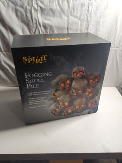 Spirit Halloween Fogging Skull Pile Decoration