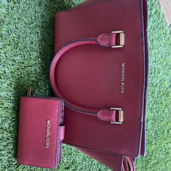 Medium Red MK Purse And Wallet