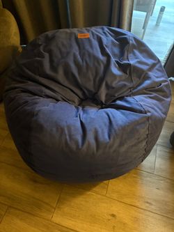 Large Navy Blue Bean Bag Chair