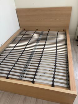 IKEA MALM Queen Bed + 2 Drawers + LÖNSET Base