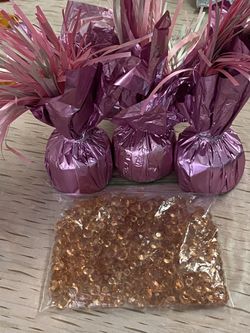 NEW - 175 Gram Fringed Foil Weight - Color: Pink & Light Pink - All 3 for $4.75