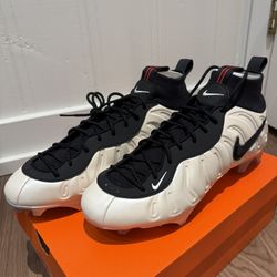 Nike Vaporposite Pro Football Cleats Pearl White Black True Red HM6870-200