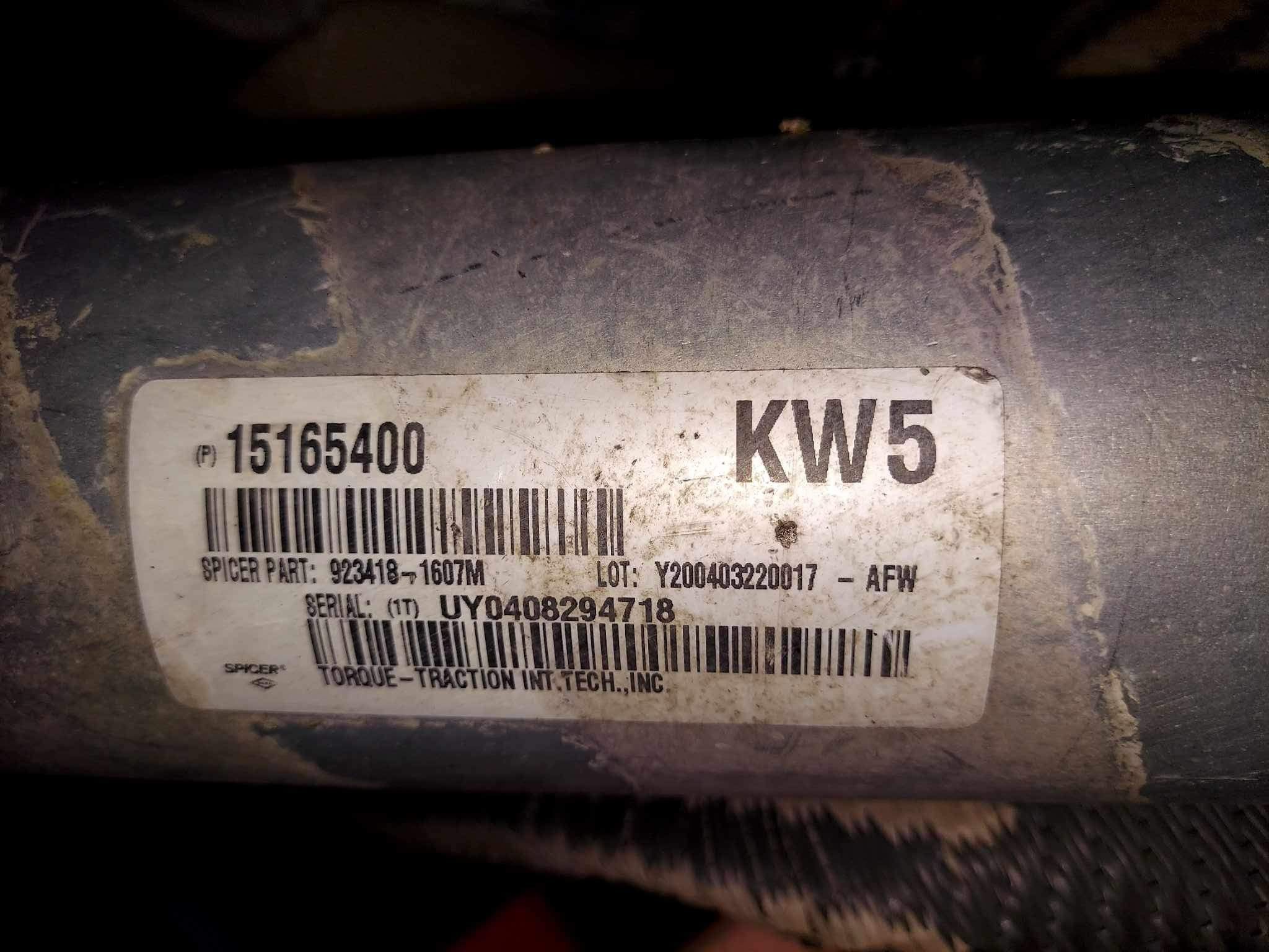 Rear Drive Shaft