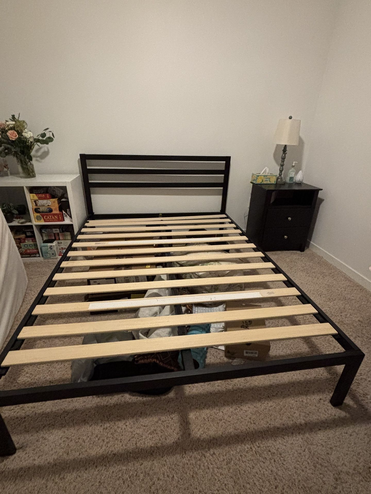 Queen Metal Bed Frame with Headboard