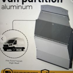 Contoured Cargo Van Partition, Solid Compatible Whit Ford Transit HR, 3010-FTH