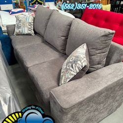 New Grey 3 Seat Living Room Couch Sofa Sala
