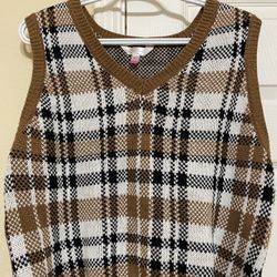 Brown Sweater Vest 