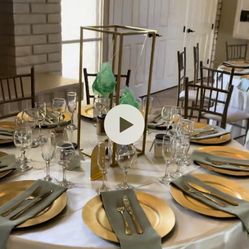 Elevated Gold Center Pieces 