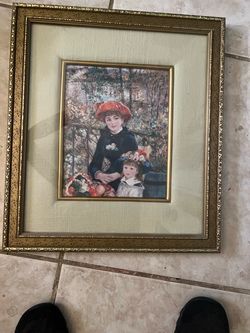 Renoir 'Two Sisters' Framed Art Print