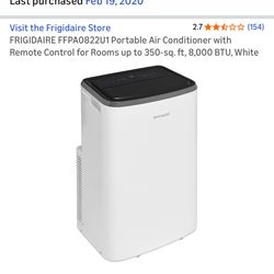 Used Frigidaire Portable Air Conditioner