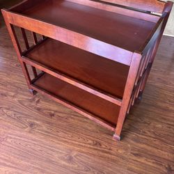 Cherry Wood Baby Changing Station
