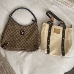 Gucci and LV. bag (both)